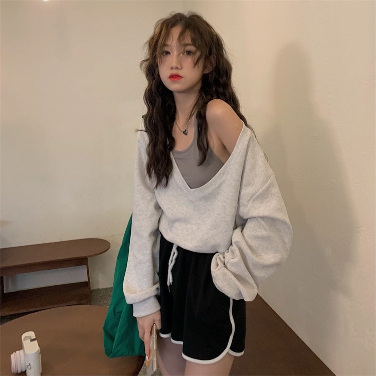 フェイクツーピースカットソー ゆるふわスウェット♡ S2623