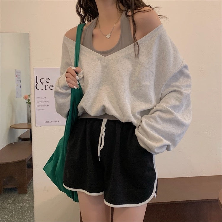 フェイクツーピースカットソー ゆるふわスウェット♡ S2623