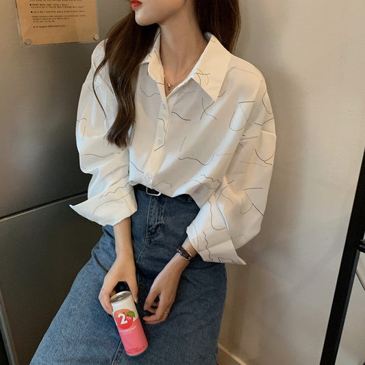 アートなシャツ♡大人可愛いデザイン S2649