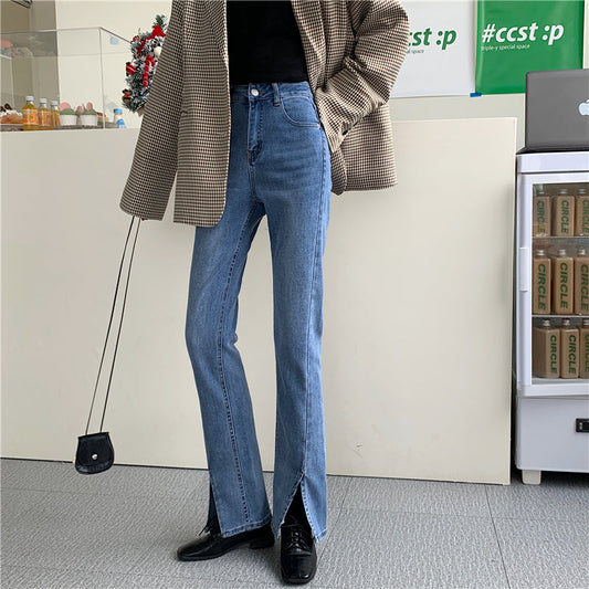 フロントスリットデニムパンツ♡大人可愛いデザイン S2846