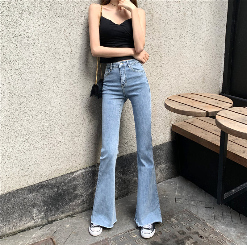 ハイウエストブーツカットデニムパンツ S2845