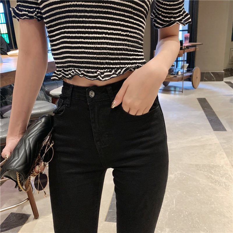 ハイウエストブーツカットデニムパンツ S2845