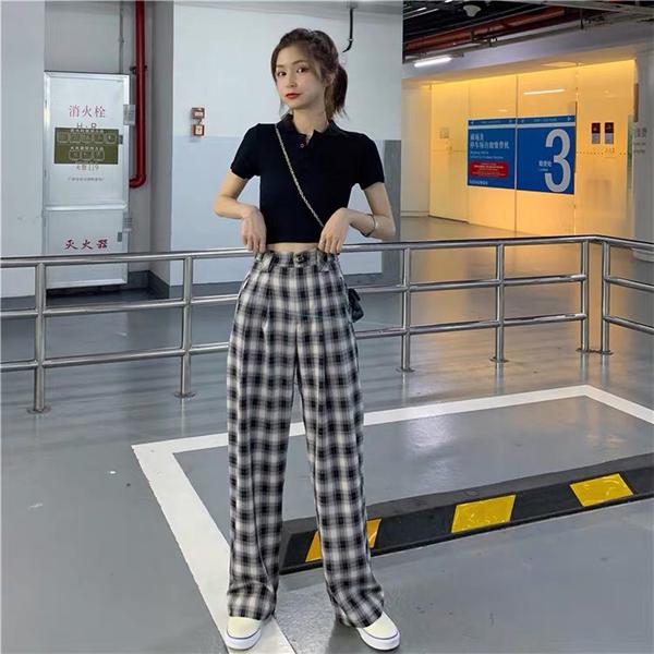 モノトーンチェックパンツ♡大人可愛いデザイン S1717