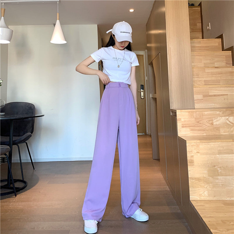 ハイウエストストレートパンツ♡大人可愛いデザイン S1760