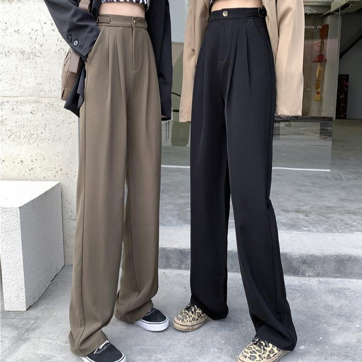 美脚タックスラックス♡ハイウエストルーズパンツ S2639
