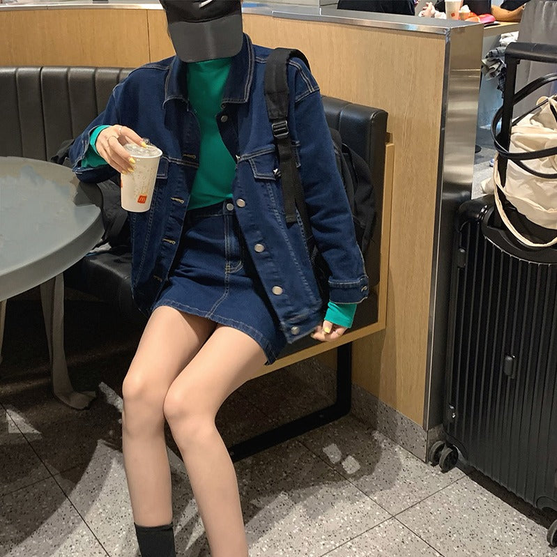 デニムセットアップ♡シンプルでこなれ感抜群 S2810