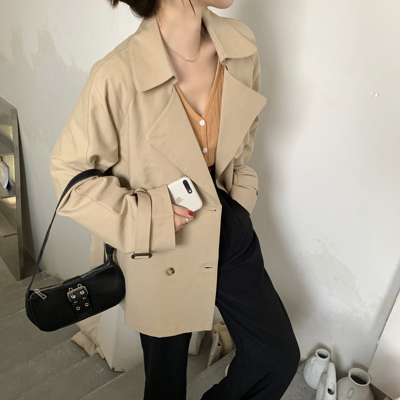 ブリティッシュ風ショートトレンチコート♡ S2835