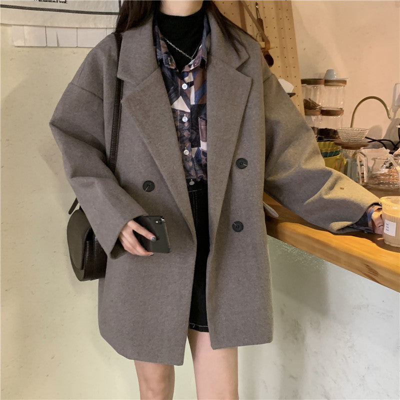 オーバーサイズミディ丈チェスターコート♡ゆったり大人可愛い S1140