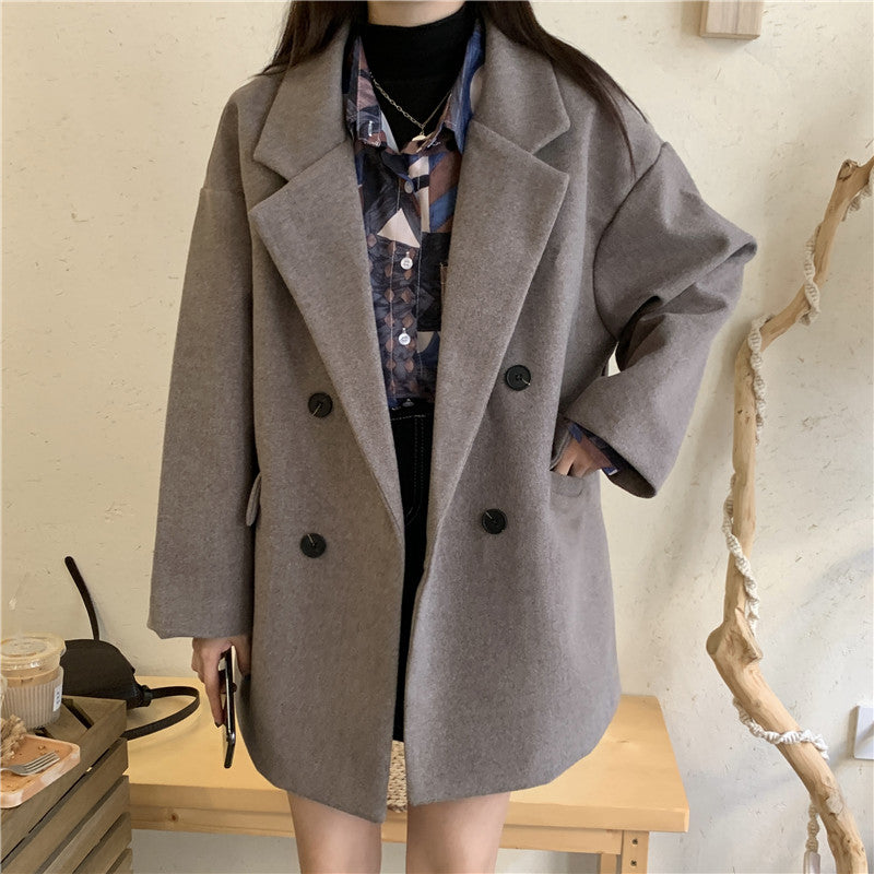 オーバーサイズミディ丈チェスターコート♡ゆったり大人可愛い S1140