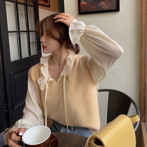 ふわもこモヘアニットベストセット♡ S1240
