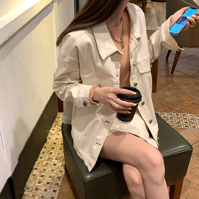 デニムセットアップ♡シンプルでこなれ感抜群 S2810