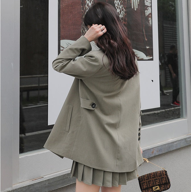 プリーツスカート＆ジャケットのこなれセットアップ♡ S2569