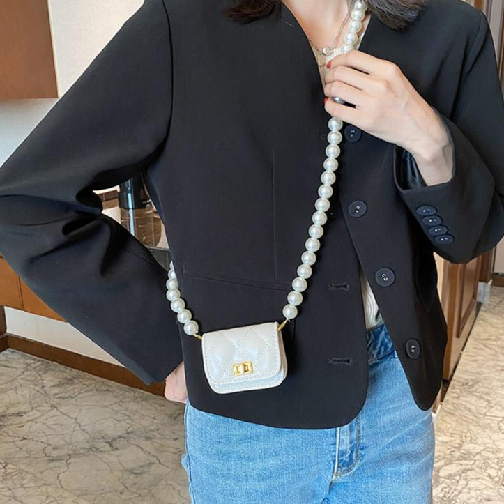 パールチェーンミニウォレット♡華やかアクセサリー感覚 S2558