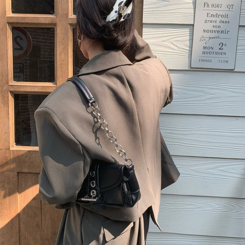 トレンドのアシメジャケットセットアップ S1944