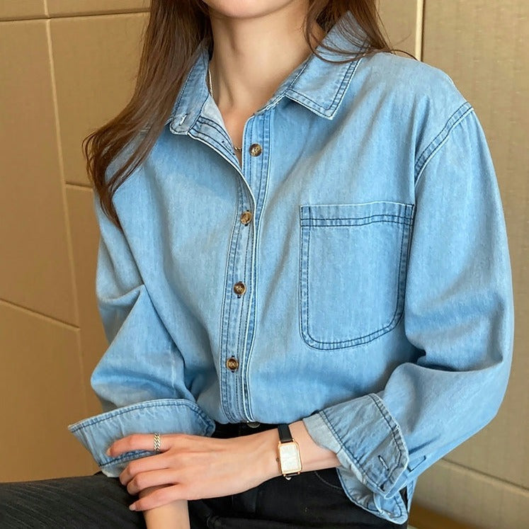 ライトオンスデニムシャツ♡大人可愛い着こなし S1990