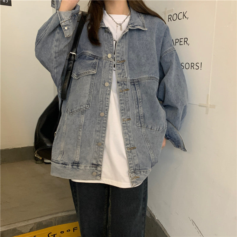 オーバーサイズデニムジャケット♡ゆったり着こなし S1304