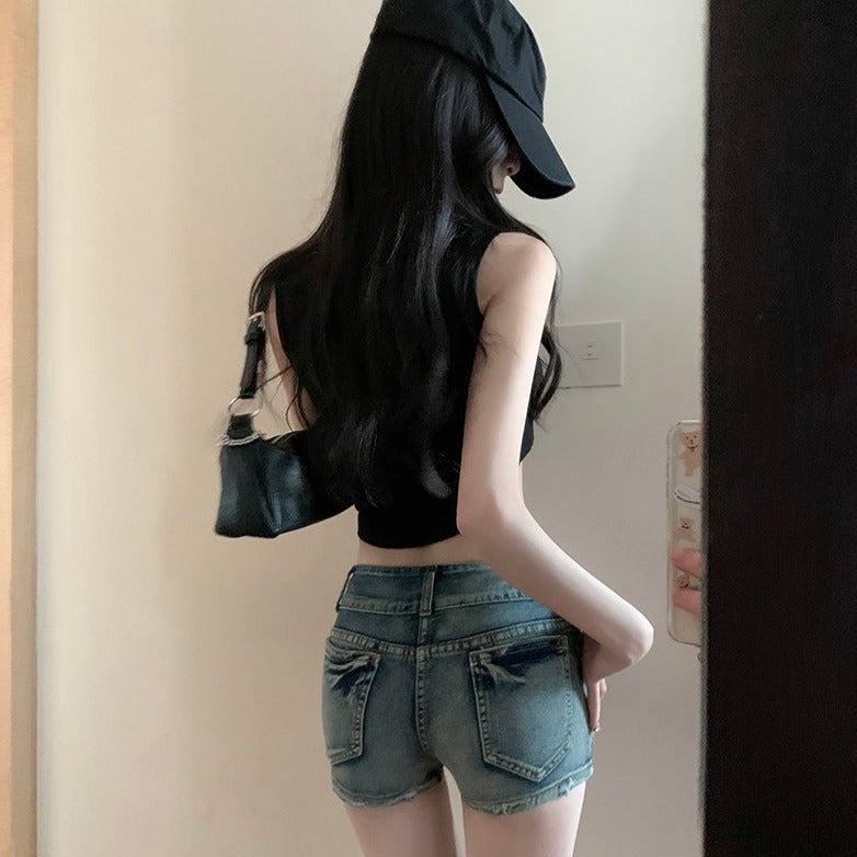 ダメージデニムショートパンツ♡サイズ別でカジュアルに S1350