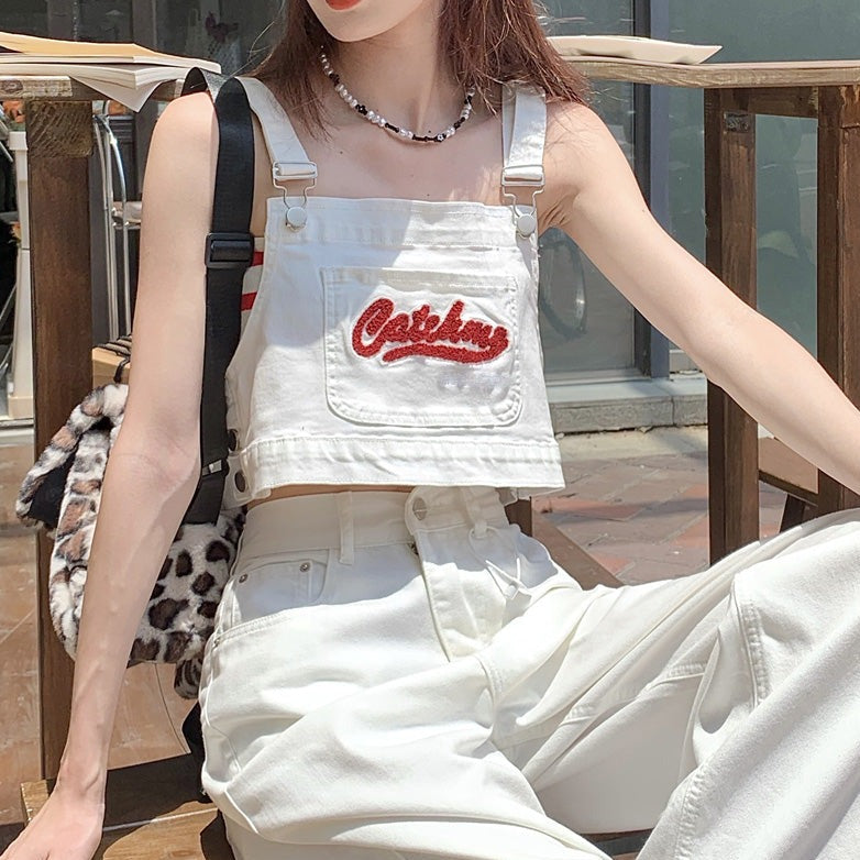 刺繍デニムセットアップ♡ショート丈でスタイルアップ S1918