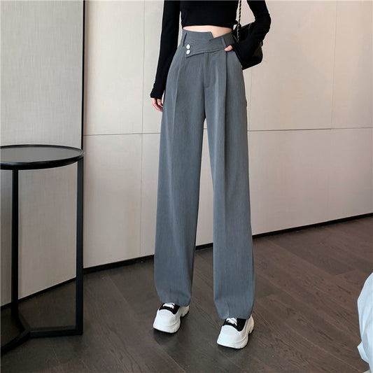 アシメハイウエストパンツ♡ゆるっとワイドで可愛い S2772