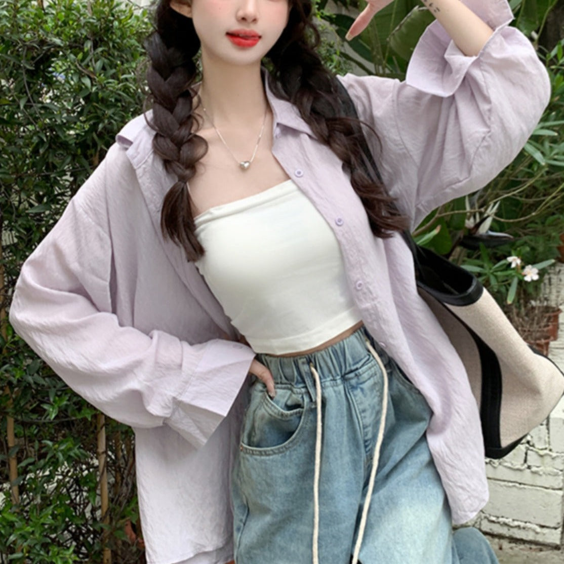 6色展開♡シアーオーバーシャツ 春のマストアイテム S1367