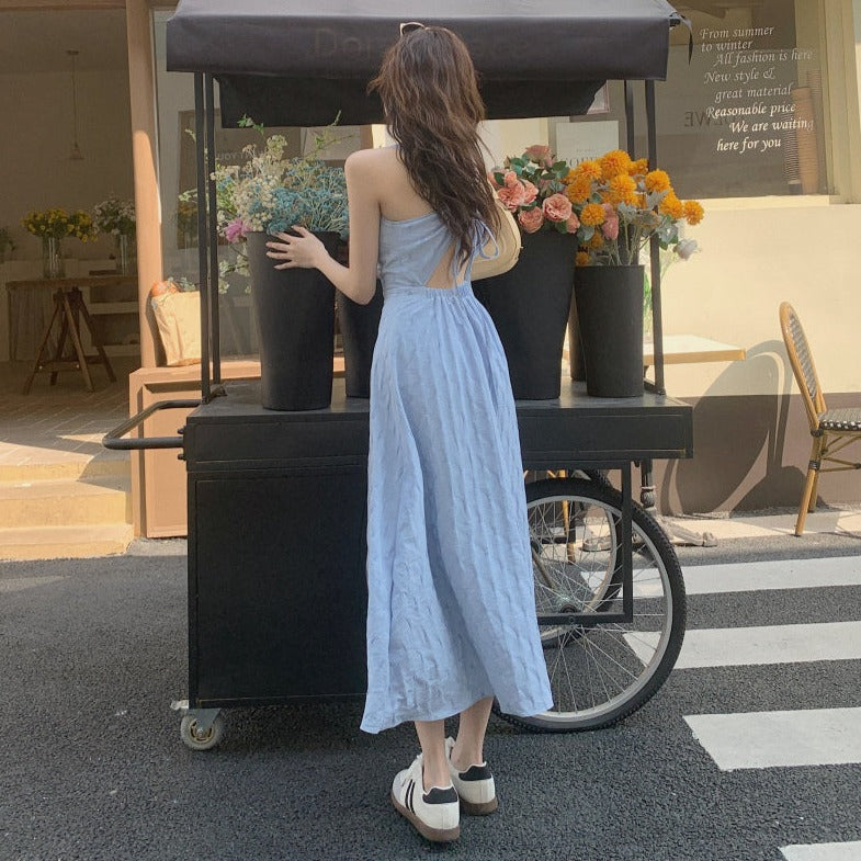 立体刺繍キャミワンピース 春らしいフレアシルエット S1664