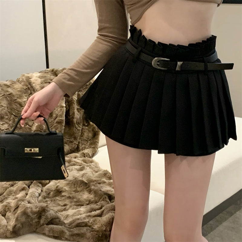 プリーツショートパンツ♡脚長効果で大人可愛い S1370