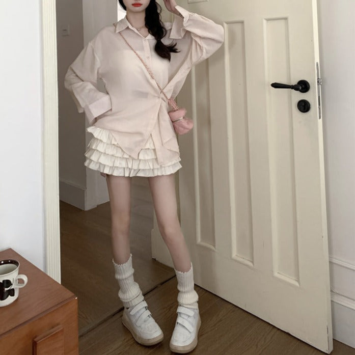 6色展開♡シアーオーバーシャツ 春のマストアイテム S1367