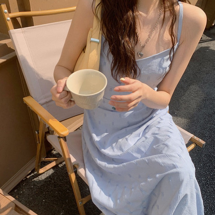 立体刺繍キャミワンピース 春らしいフレアシルエット S1664