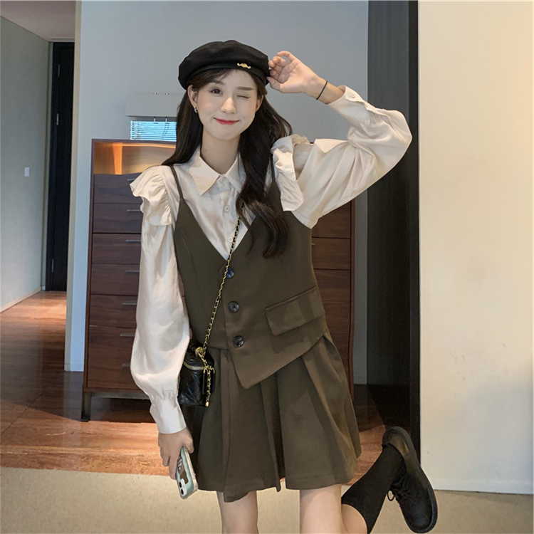 アシメキャミワンピセット【単品】かわいい日系スタイル S1943