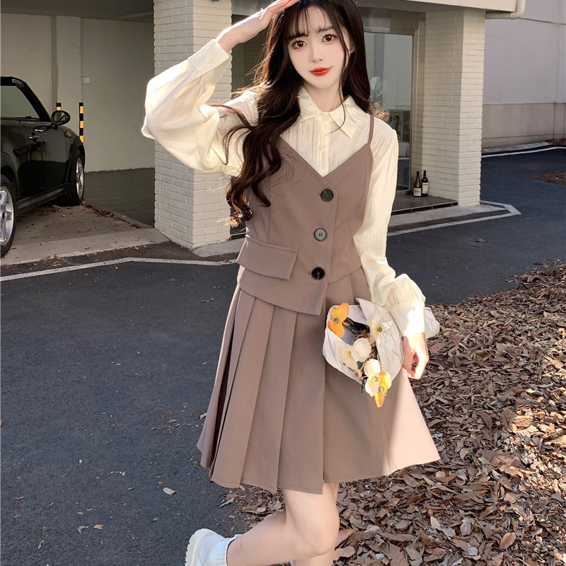 大人可愛いアシメキャミワンピース S1942