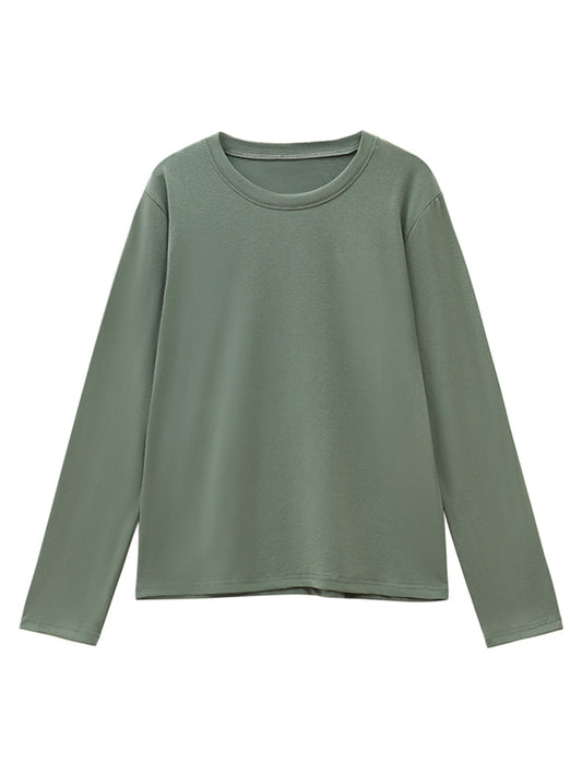 シンプルオーバーサイズクルーネックTシャツ S1268