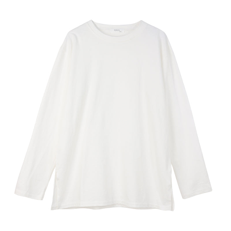 シンプルベーシックTシャツ 長袖プルオーバー S1958