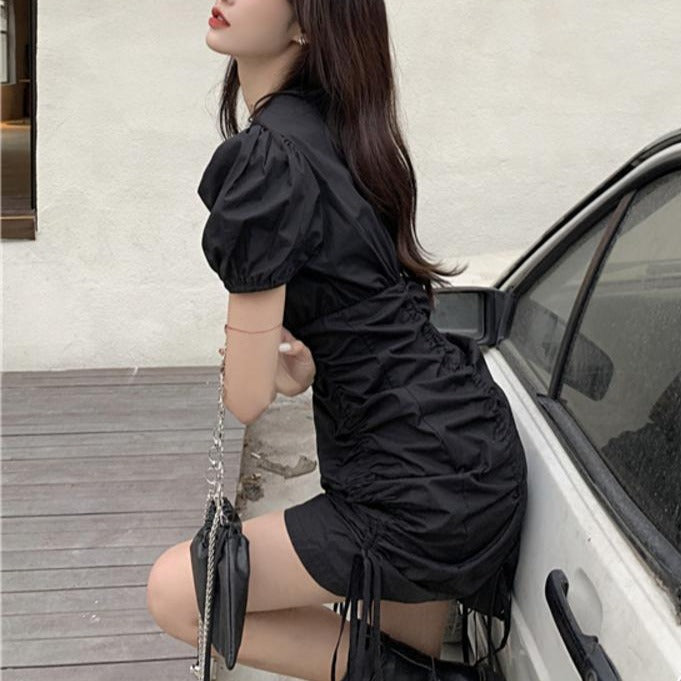パフスリーブのタイトワンピース♡大人可愛いデザイン S1499