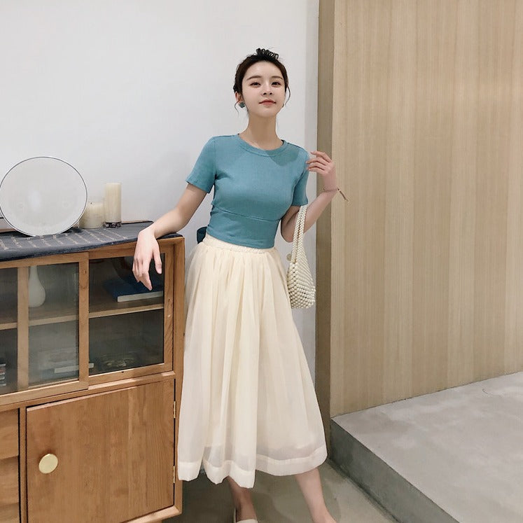 バックリボンTシャツ♡大人可愛いデザイン S1547