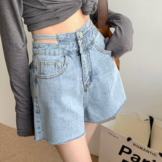 美脚見せハイウエストショートパンツ S1563