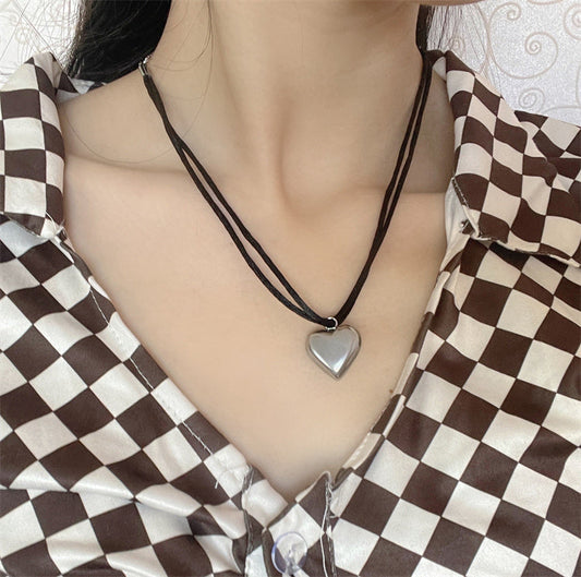 ハートモチーフ♡スエードネックレス S1394