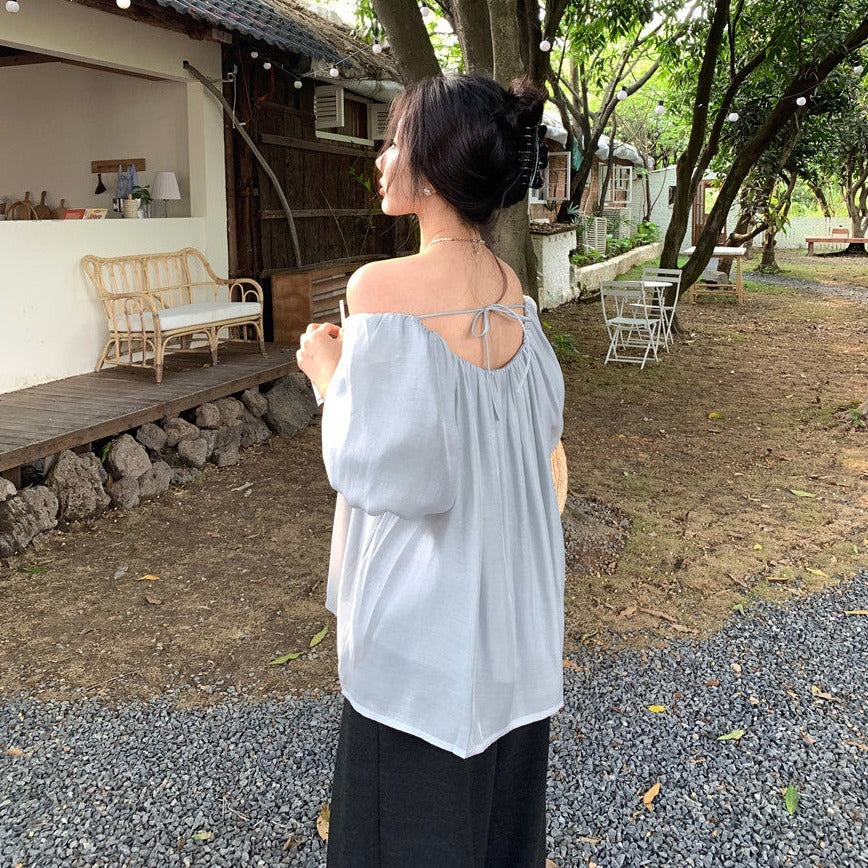 ふんわり2wayオフショルブラウス♡肌見せコーデに S1377