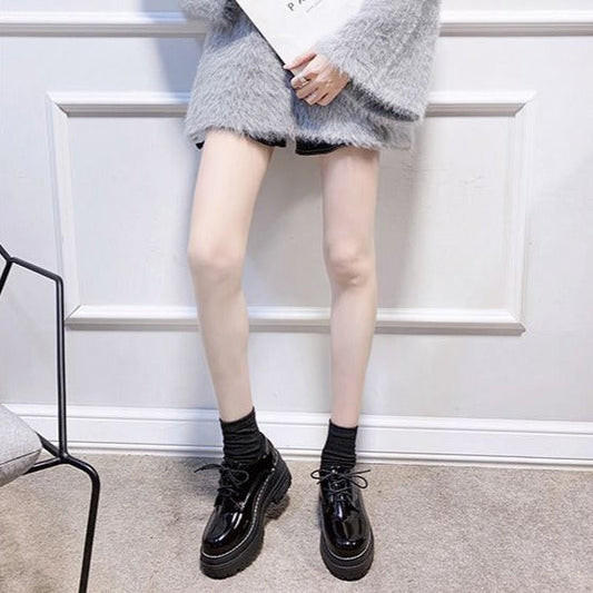 厚底レトロローファー♡可愛いヴィンテージ風 S2833