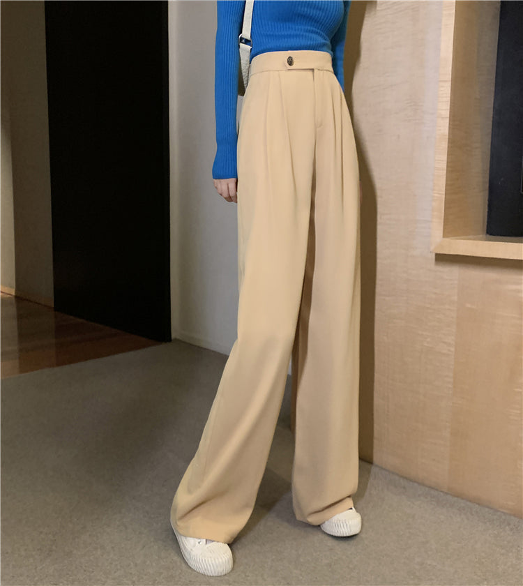 ベーシックストレートパンツ♡脚長効果でおしゃれに S2593