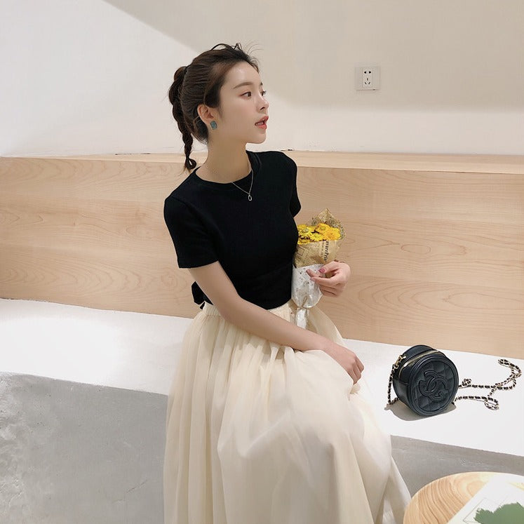 バックリボンTシャツ♡大人可愛いデザイン S1547