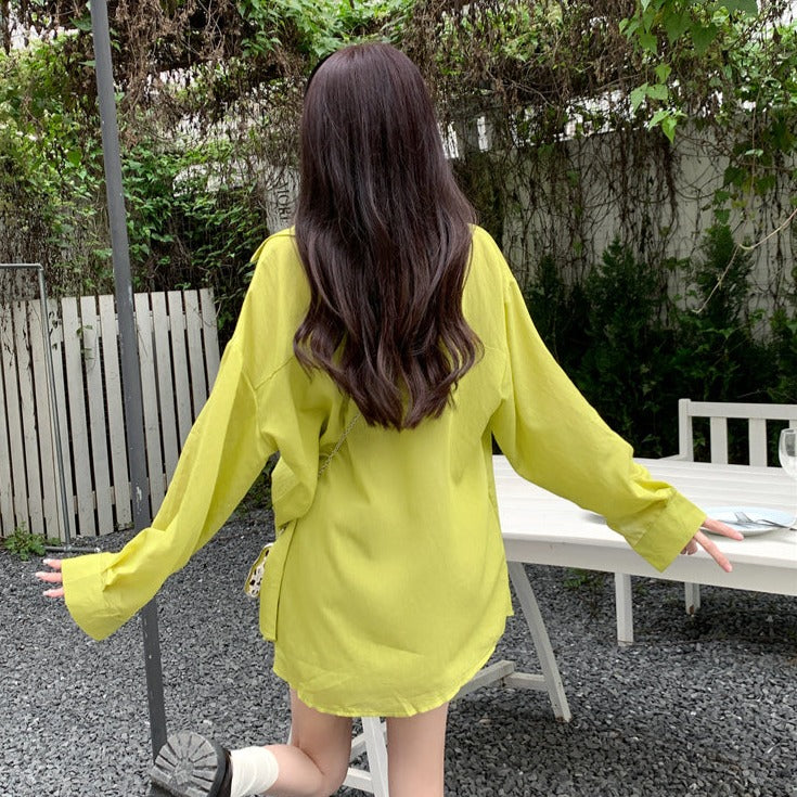 6色展開♡シアーオーバーシャツ 春のマストアイテム S1367