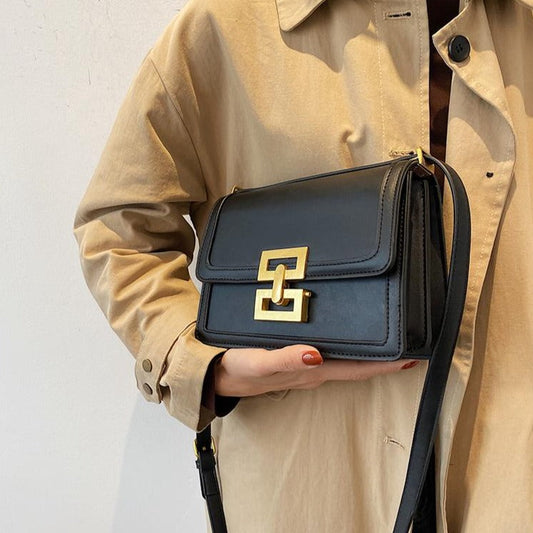 レトロなBOXショルダーバッグ♡大人可愛いデザイン S2819