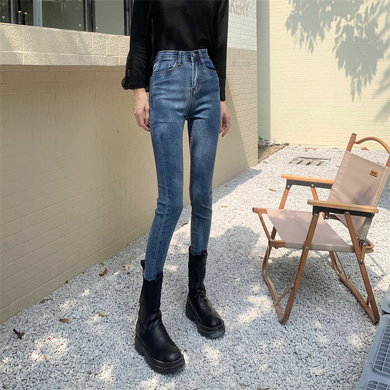 スキニーデニムパンツ♡ハイウエストでスタイルアップ S2489