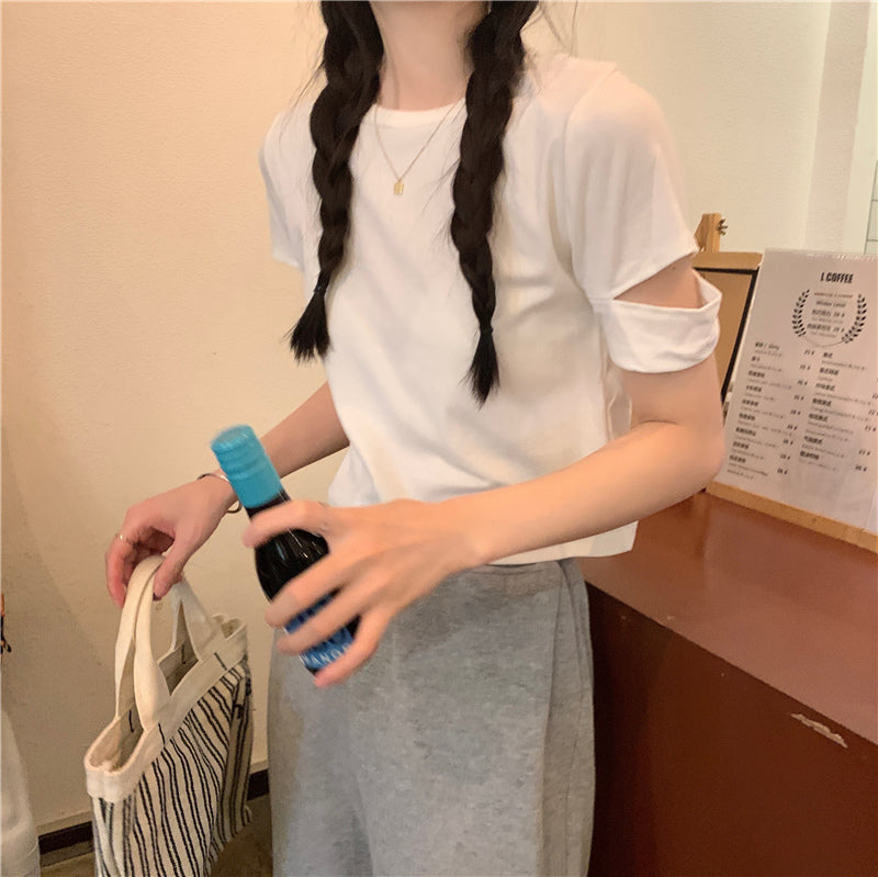 カットスリーブTシャツ♡涼しげでこなれ感抜群 S1869