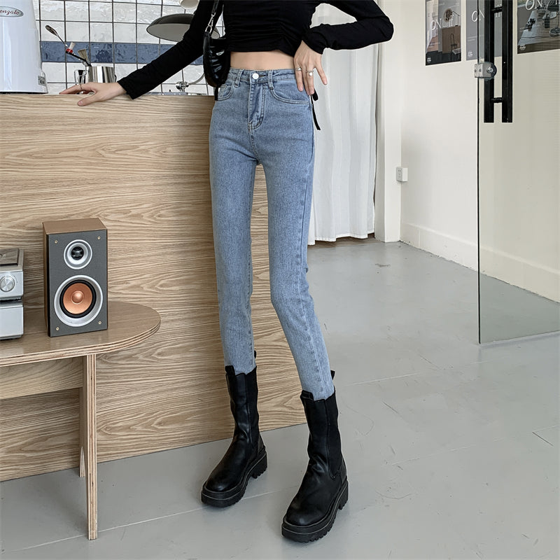 スキニーデニムパンツ♡ハイウエストでスタイルアップ S2489