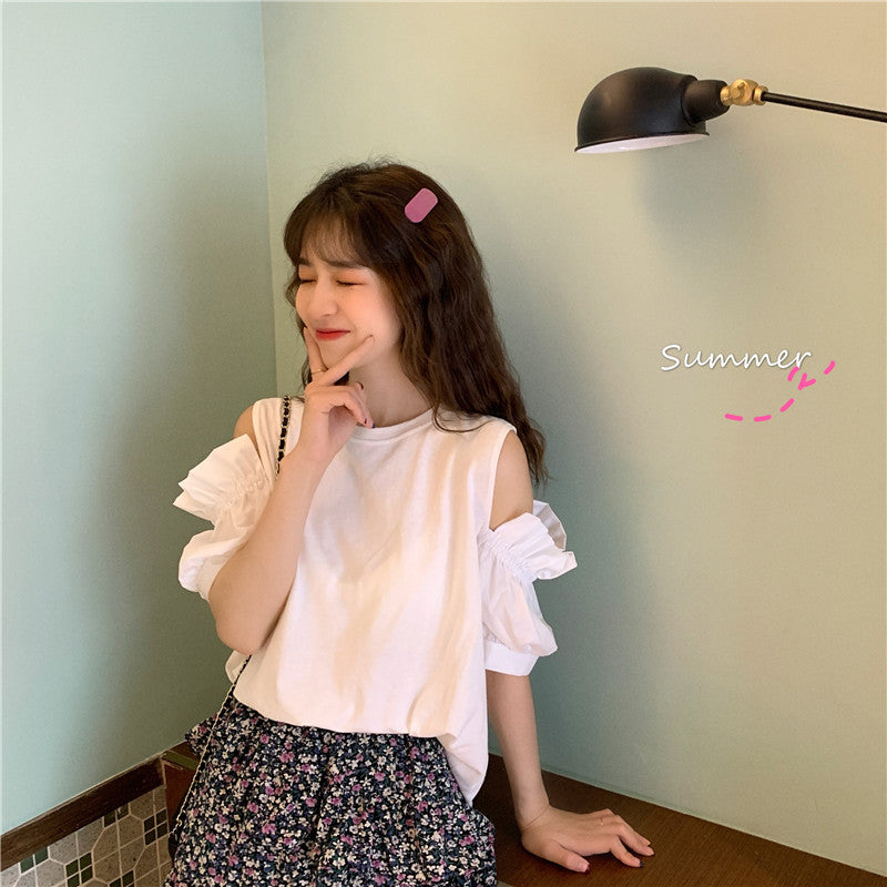 オープンショルダーカットソー♡今っぽいデザインで大人可愛い S1613