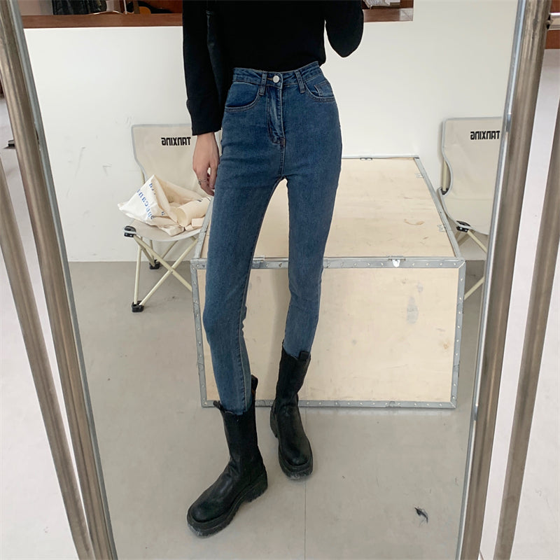 スキニーデニムパンツ♡ハイウエストでスタイルアップ S2489