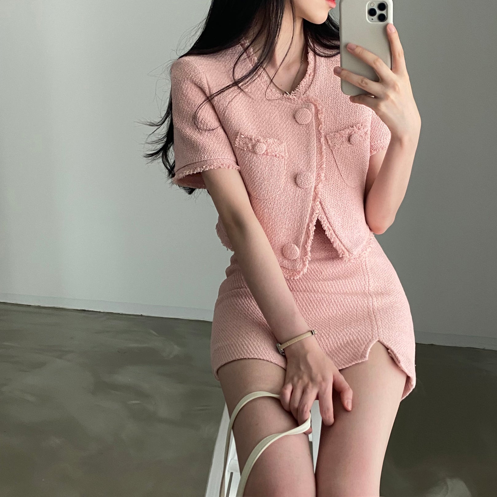 大人可愛いツイードセットアップ♡ S1835