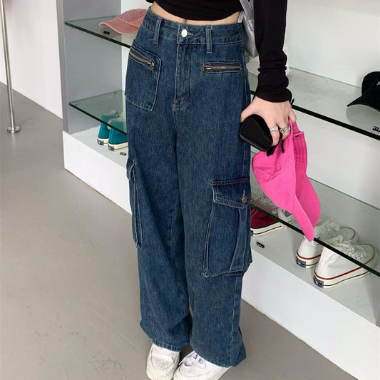 ワークデニムパンツ ビッグポケットで大人可愛い S2140