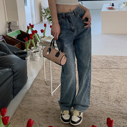 デザインポケットデニムパンツ♡美脚ストレート S2289